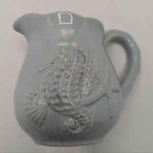Blue Sky Clayworks Nautical Seahorse Creamer.